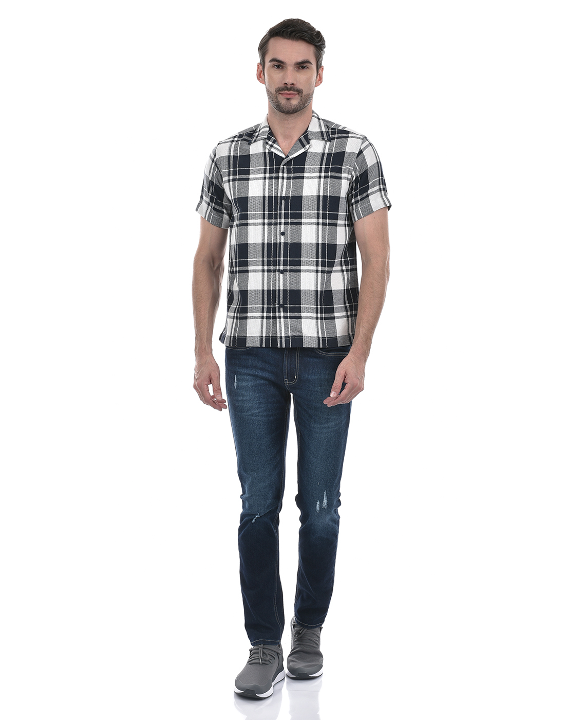 Numero Uno Men Solid Dark Blue Jeans